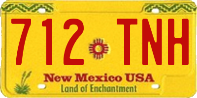 NM license plate 712TNH