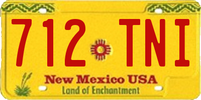 NM license plate 712TNI