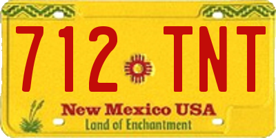 NM license plate 712TNT