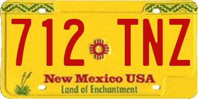 NM license plate 712TNZ