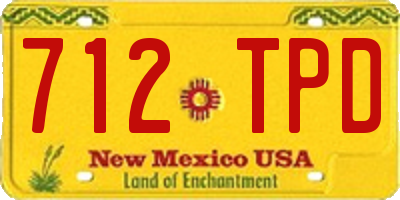 NM license plate 712TPD