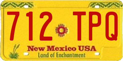 NM license plate 712TPQ