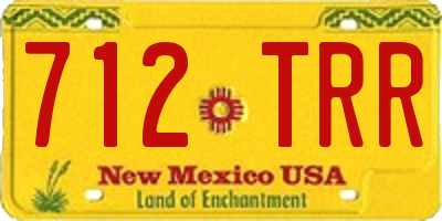 NM license plate 712TRR