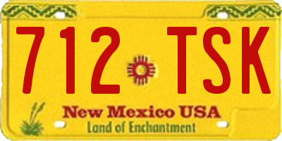 NM license plate 712TSK