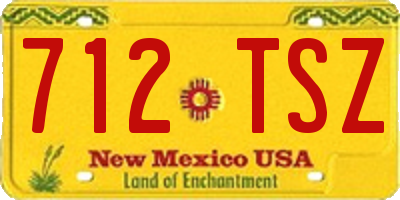 NM license plate 712TSZ