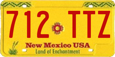 NM license plate 712TTZ