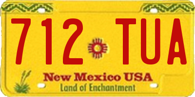 NM license plate 712TUA
