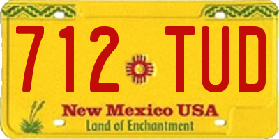 NM license plate 712TUD