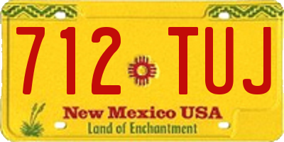 NM license plate 712TUJ