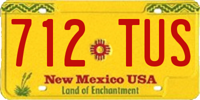 NM license plate 712TUS