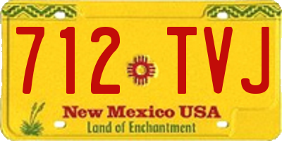 NM license plate 712TVJ