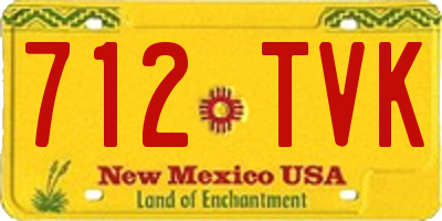 NM license plate 712TVK