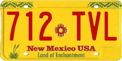 NM license plate 712TVL