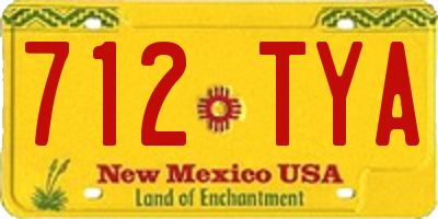 NM license plate 712TYA
