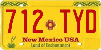 NM license plate 712TYD