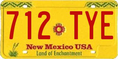 NM license plate 712TYE