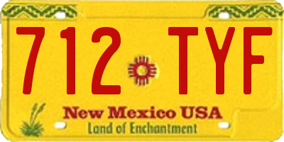 NM license plate 712TYF