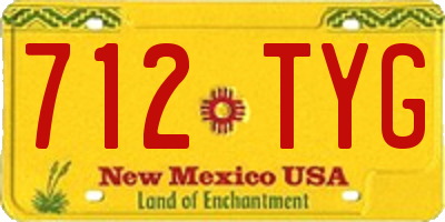NM license plate 712TYG