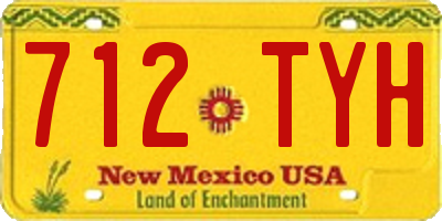 NM license plate 712TYH