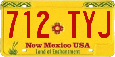 NM license plate 712TYJ