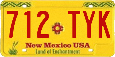 NM license plate 712TYK
