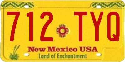 NM license plate 712TYQ