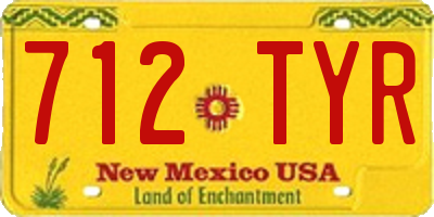 NM license plate 712TYR