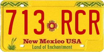 NM license plate 713RCR