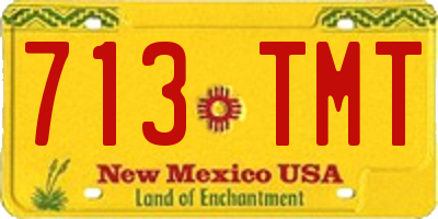 NM license plate 713TMT