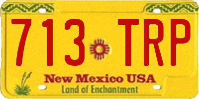 NM license plate 713TRP