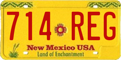 NM license plate 714REG