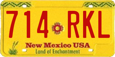 NM license plate 714RKL
