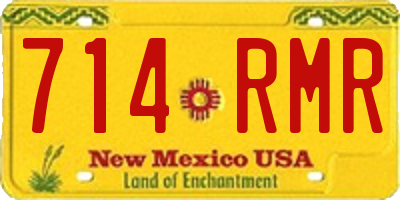 NM license plate 714RMR