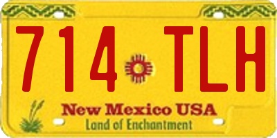 NM license plate 714TLH