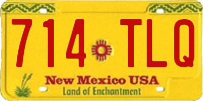 NM license plate 714TLQ