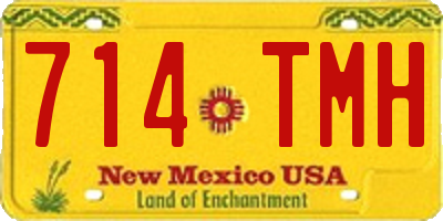 NM license plate 714TMH