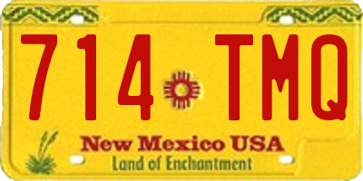 NM license plate 714TMQ