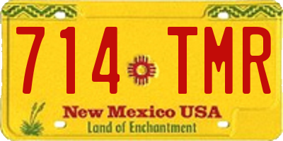 NM license plate 714TMR