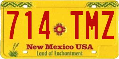 NM license plate 714TMZ