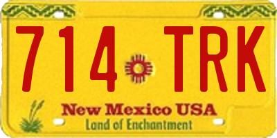 NM license plate 714TRK
