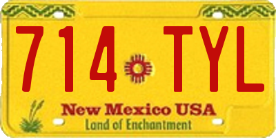 NM license plate 714TYL