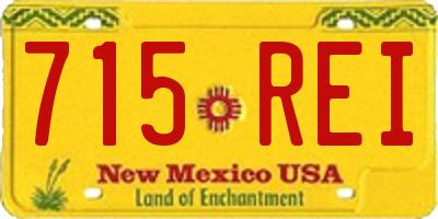 NM license plate 715REI