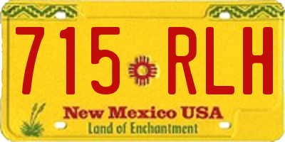 NM license plate 715RLH
