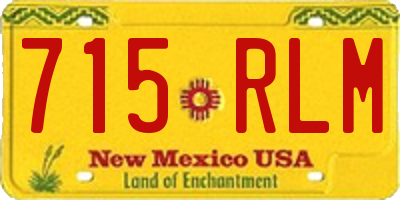 NM license plate 715RLM