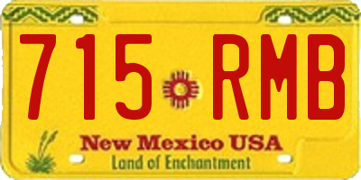 NM license plate 715RMB