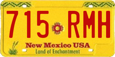 NM license plate 715RMH
