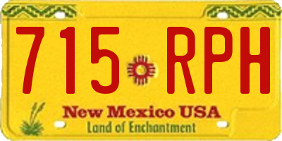 NM license plate 715RPH