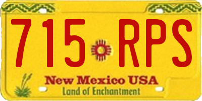 NM license plate 715RPS