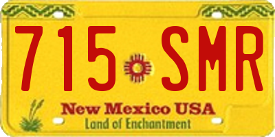 NM license plate 715SMR