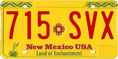 NM license plate 715SVX